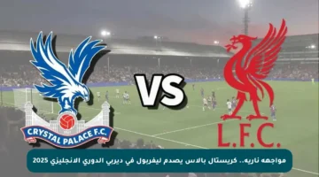 مواجهة نارية.. كريستال بالاس يصدم ليفربول في ديربي الدوري الإنجليزي 2025